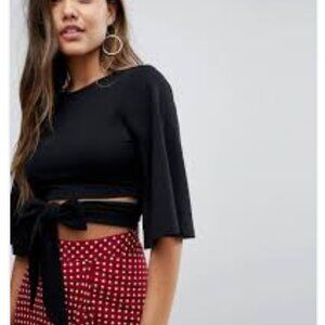 NWT Fashion Union Tie Knot Crop Top